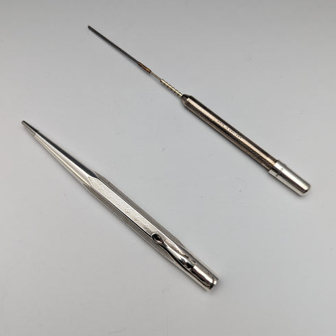 英國復古終身純銀自動鉛筆,附說明書